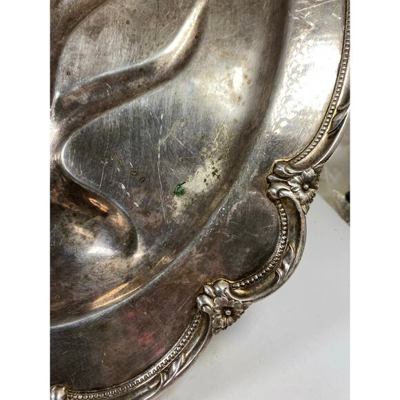 1847 Rogers Bros. Ambassador Silhouette Tree of Life Meat Platter. - Picture 3 of 7